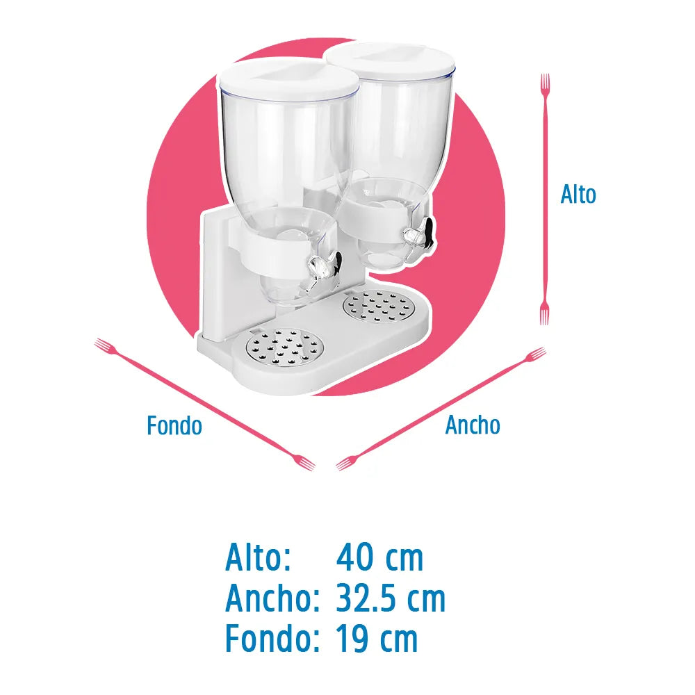 Despachador doble de plástico 3.5 L c/u ATA2216 Home Sweet Home