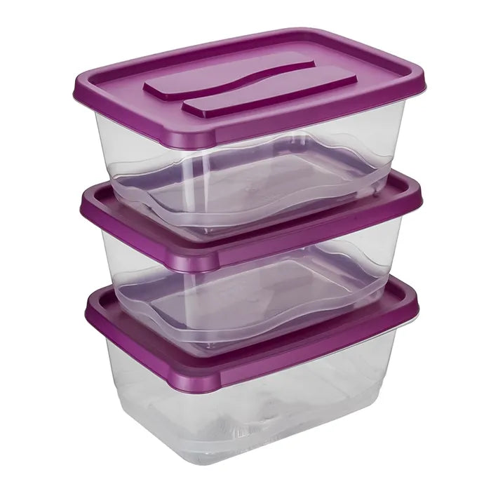 Juego de contenedores de plástico 3 piezas 200-8036 Home Sweet Home