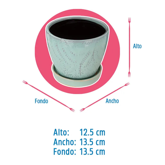 Maceta de cemento ATA0513 Home Sweet Home