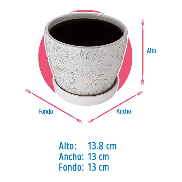 Maceta de cemento ATA0523 Home Sweet Home