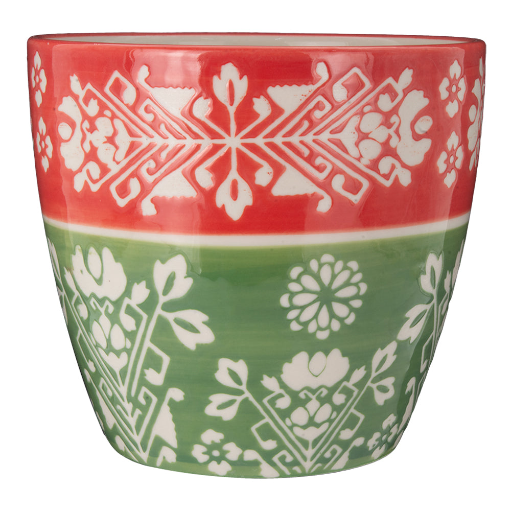 Maceta de cerámica de 13.5 cm x 12.5 cm 3660 Home Sweet Home