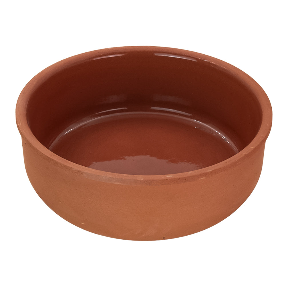 Tazón redondo de barro con esmalte en interior para hornear 14 x 4.9 cm Viapot