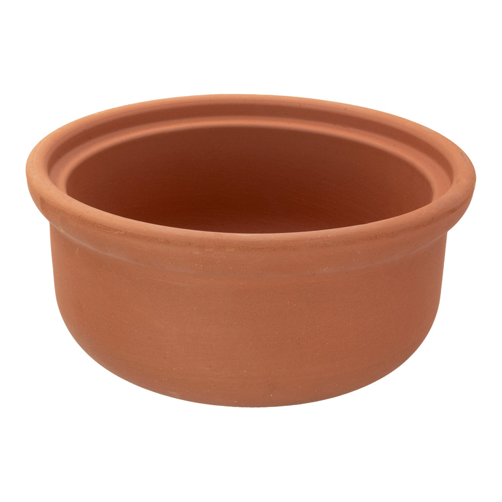 Cacerola de barro con interior natural con tapa 1 L 20 x 9.3 cm Viapot