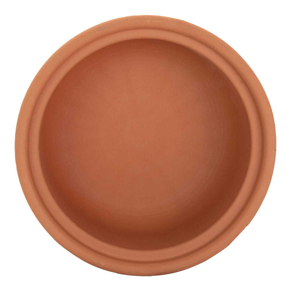 Cacerola de barro con interior natural con tapa 1 L 20 x 9.3 cm Viapot
