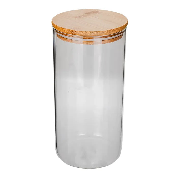 Frasco de vidrio con tapa de bambú 1.3 L RG1700 Home Sweet Home