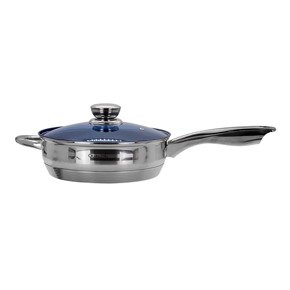 Batería de cocina acero inoxidable acabado espejo 12 piezas Kuche Qualité