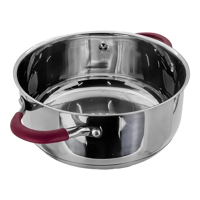 Olla acero inoxidable acabado espejo con tapa 5 L AS13 Qualité