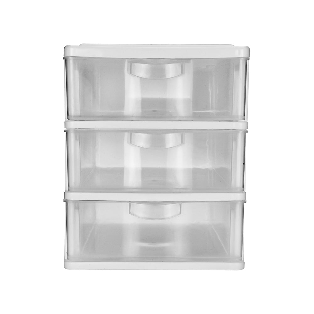 Cajonero de escritorio de plástico 3 gabinetes 011007 Home Pro