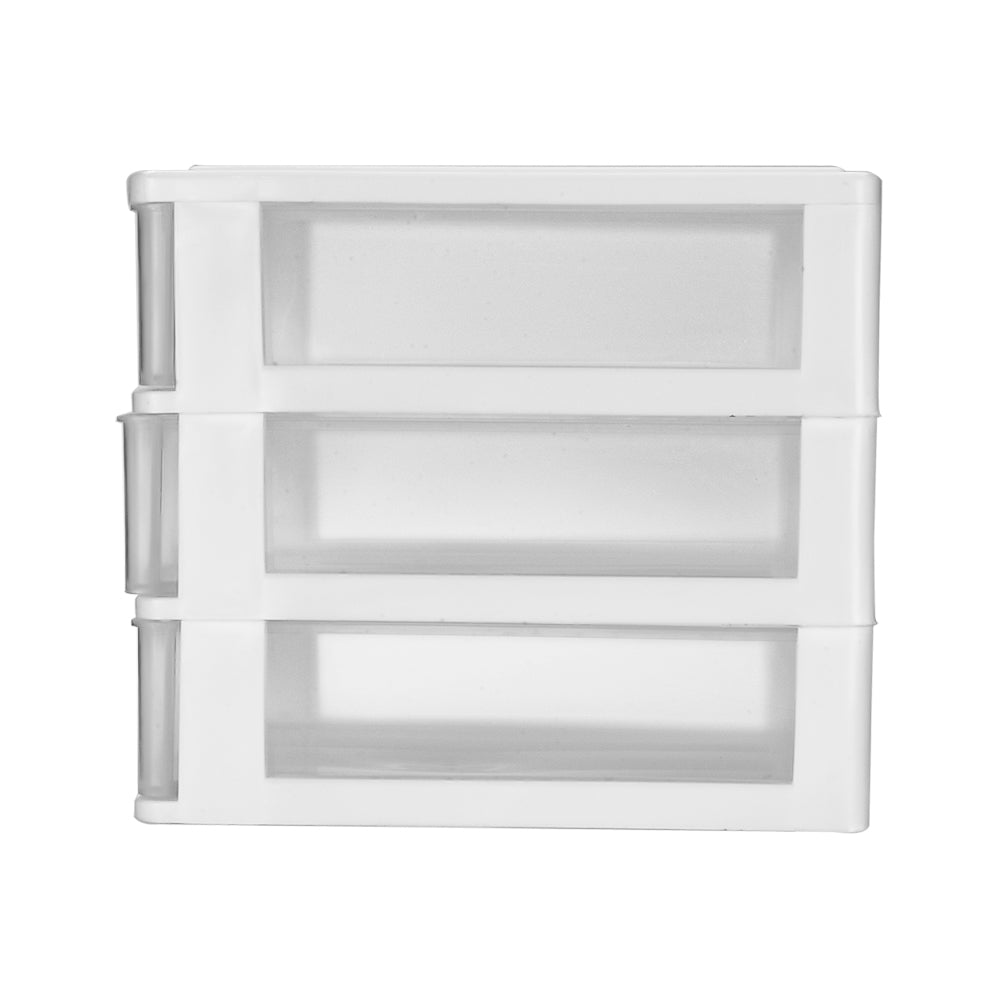 Cajonero de escritorio de plástico 3 gabinetes 011007 Home Pro