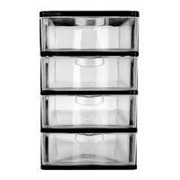 Cajonero de escritorio de plástico 4 gabinetes 011008 Home Pro