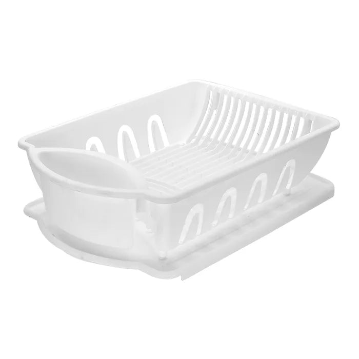 Escurridor para platos de plástico grande con bandeja 011067 Kitchen Pro