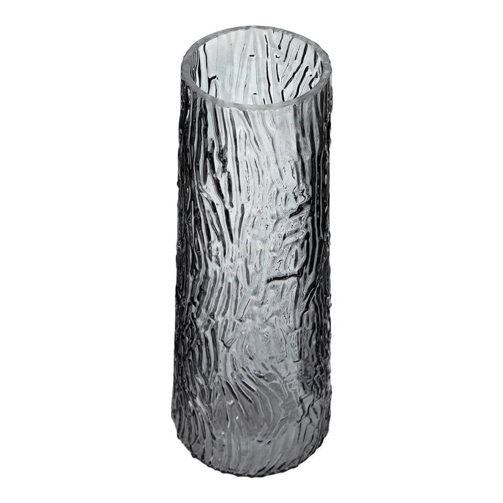 Florero de vidrio con relieve 7.7 x 28.4 cm ATH-751 Home Sweet Home