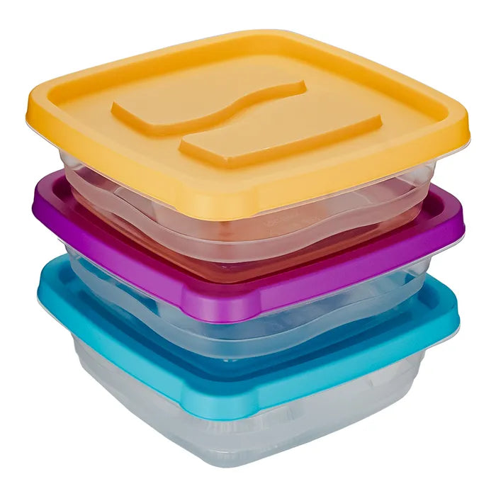 Juego de 3 contenedores plástico 850 L 200-8031-RBW Home Sweet Home