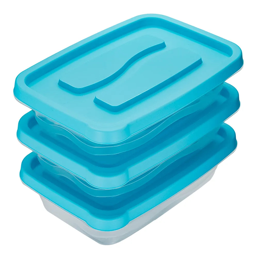 Juego de 3 contenedores 850 ml plástico 200-8034 Home Sweet Home