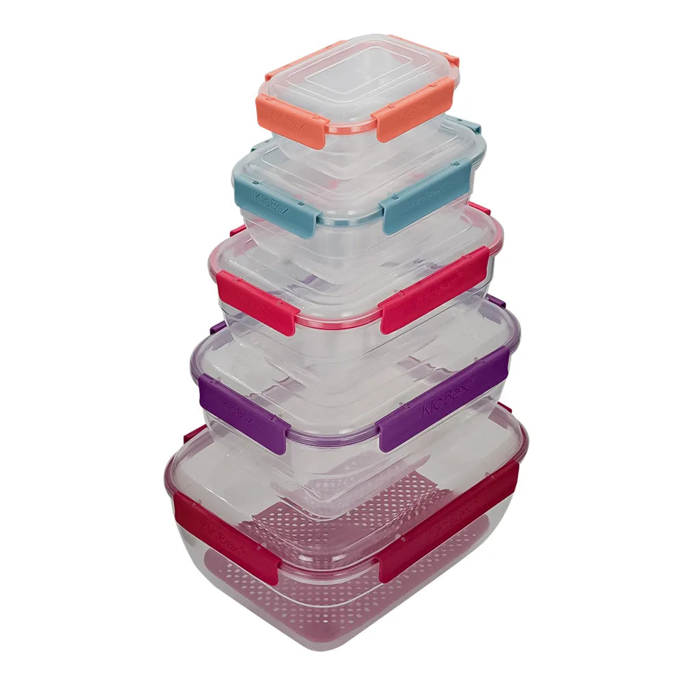 Juego de 5 contenedores plástico 200-4355-24 Home Sweet Home