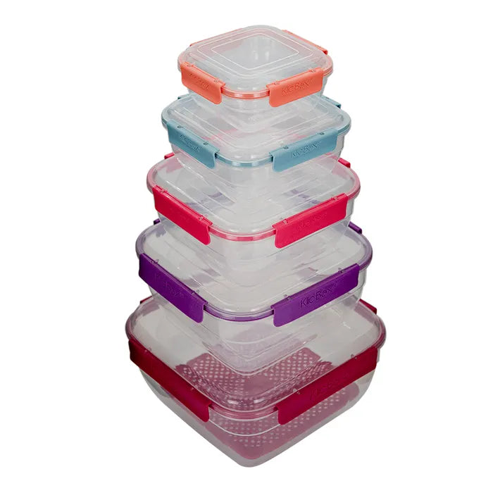 Juego de 5 contenedores plástico 200-4455-24 Home Sweet Home