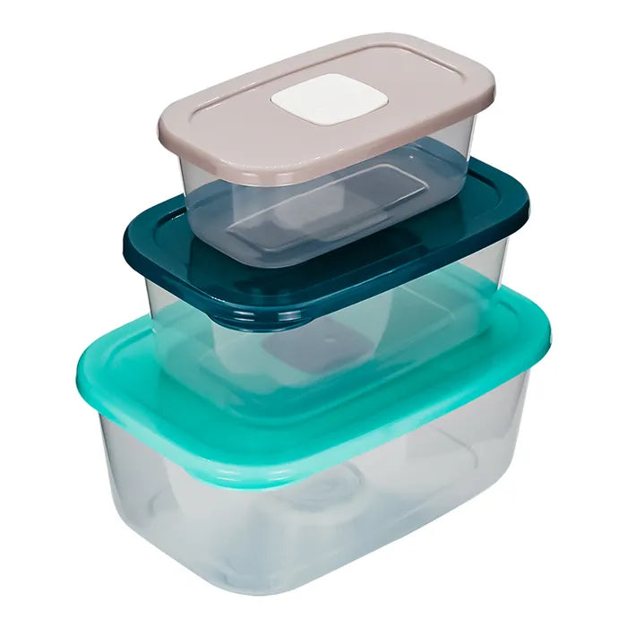 Juego de 3 contenedores plástico con tapa 200-4533 Home Sweet Home