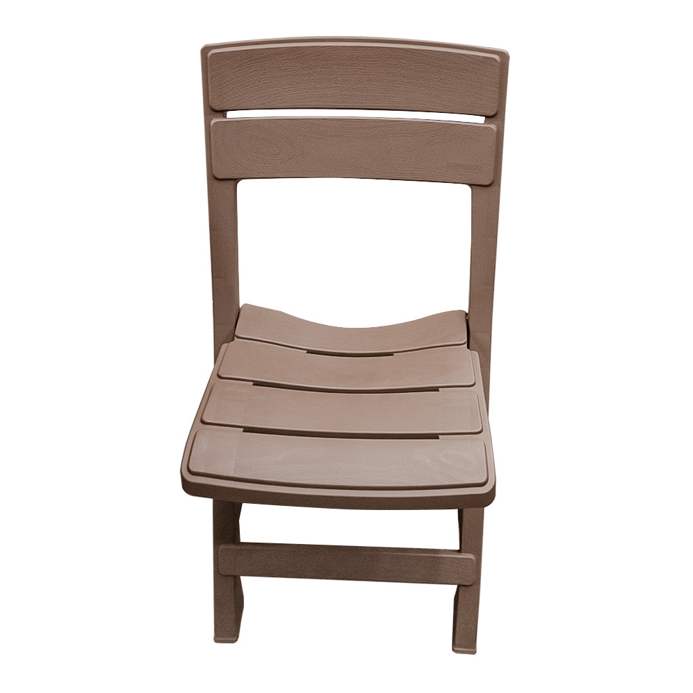 Juego de 1 mesa y 2 sillas plegables Barú plástico mocca 13835 Rimax
