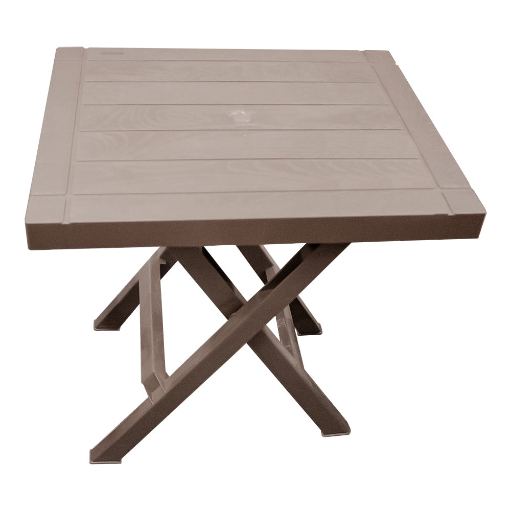 Juego de 1 mesa y 2 sillas plegables Barú plástico mocca 13835 Rimax