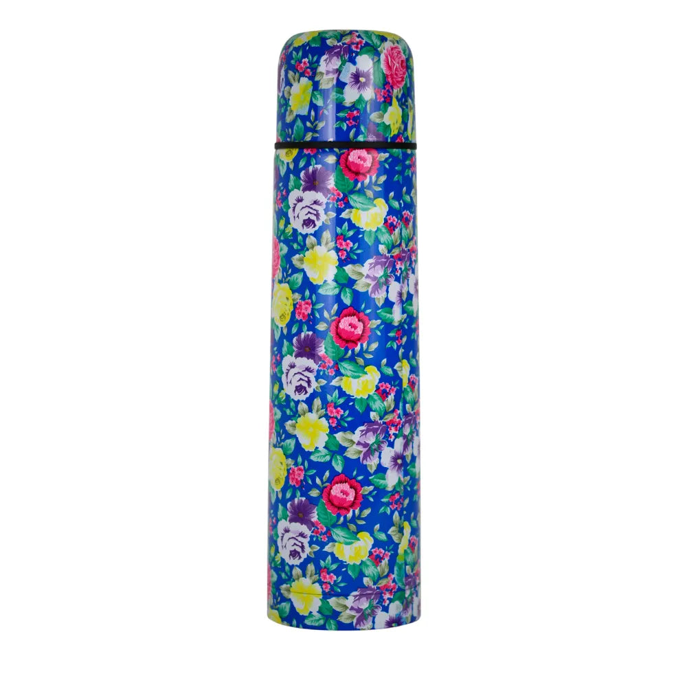 Thermo de acero inoxidable con diseño floral de 1 L
