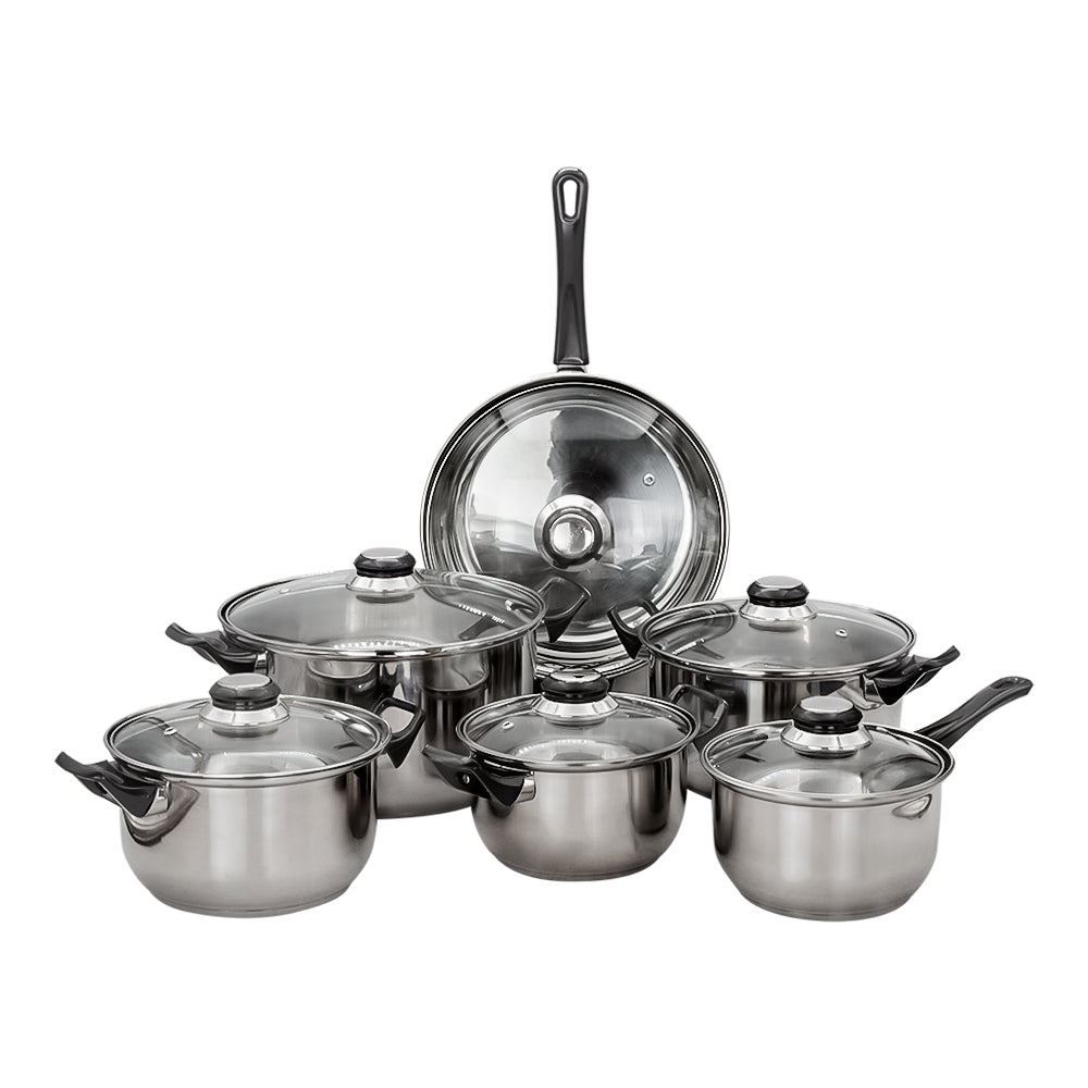 Batería de acero inoxidable 12 piezas Qualité