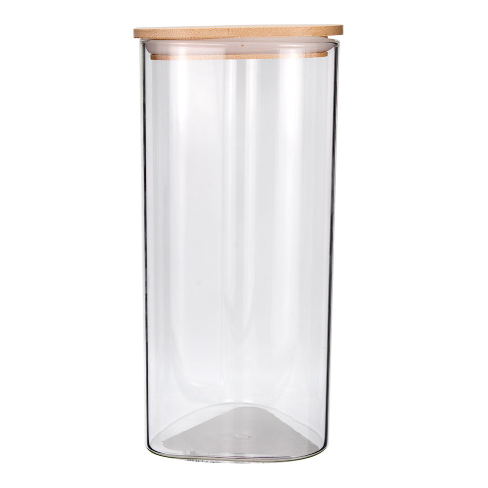Frasco triangular de borosilicato y bambú 1.250 L 24SGPGSJX-2 Home Sweet Home