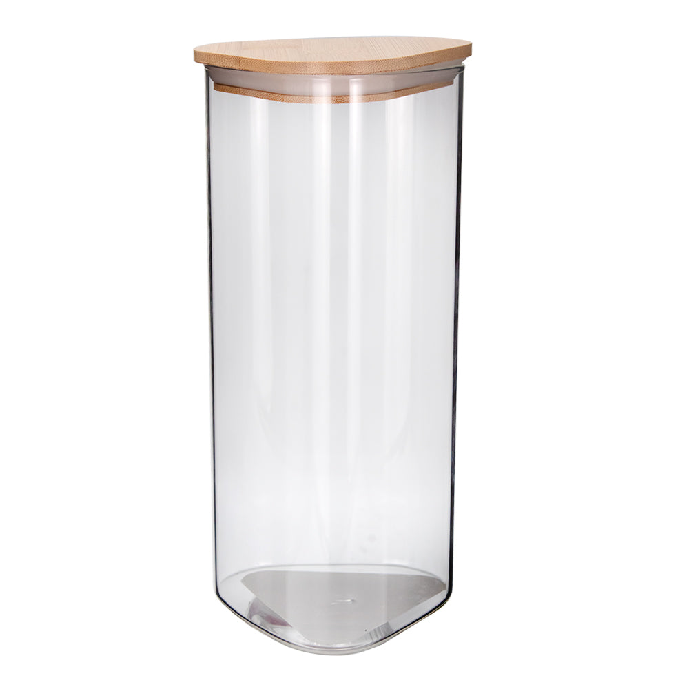 Frasco triangular de borosilicato y bambú 1.250 L 24SGPGSJX-2 Home Sweet Home