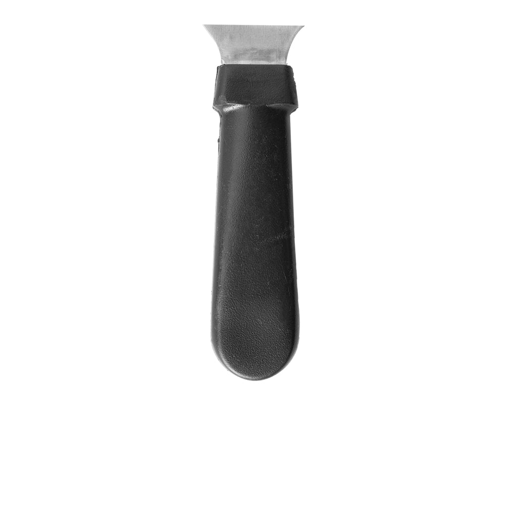 Espátula de acero inoxidable para parrilla 4" con mango negro Premium PW-I K1 4 Qualité Premium