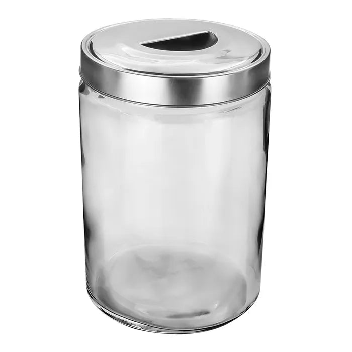 Contenedor circular de vidrio con tapa cromada 5.6 L ATA274M Home Sweet Home