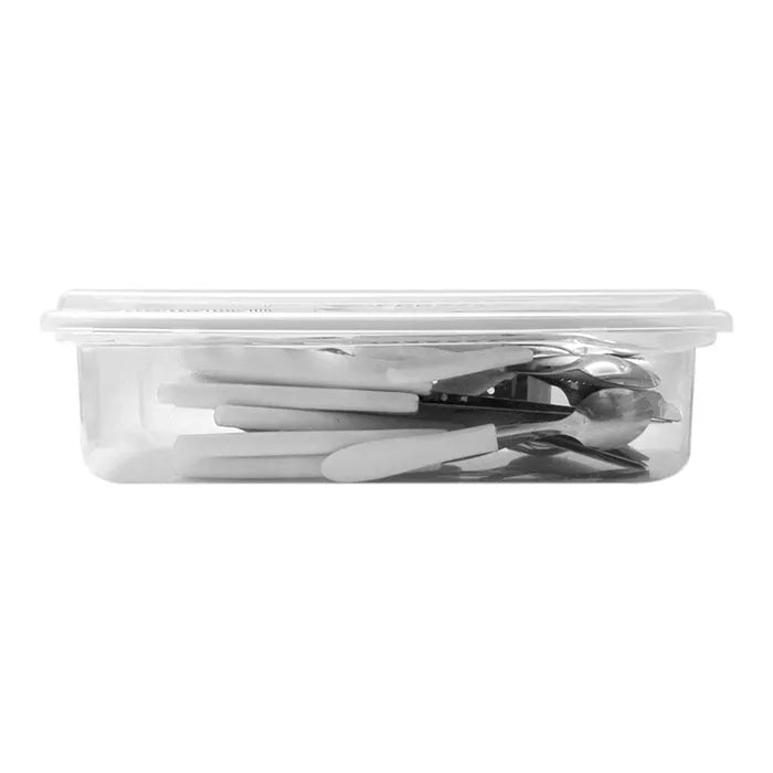 Juego de cubiertos con rallador blanco