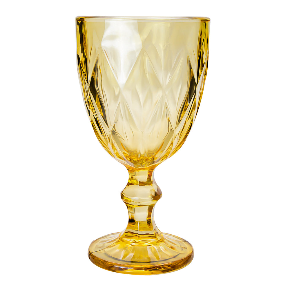 Copa de vidrio 250 ml dorado Home Sweet Home