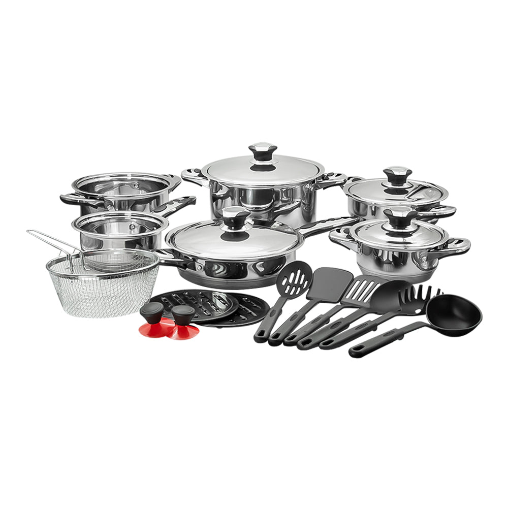 Batería de cocina acero inoxidable 21 piezas Qualité