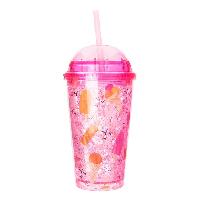 Vaso térmico de plástico 400 ml decorado animales Home Sweet Home