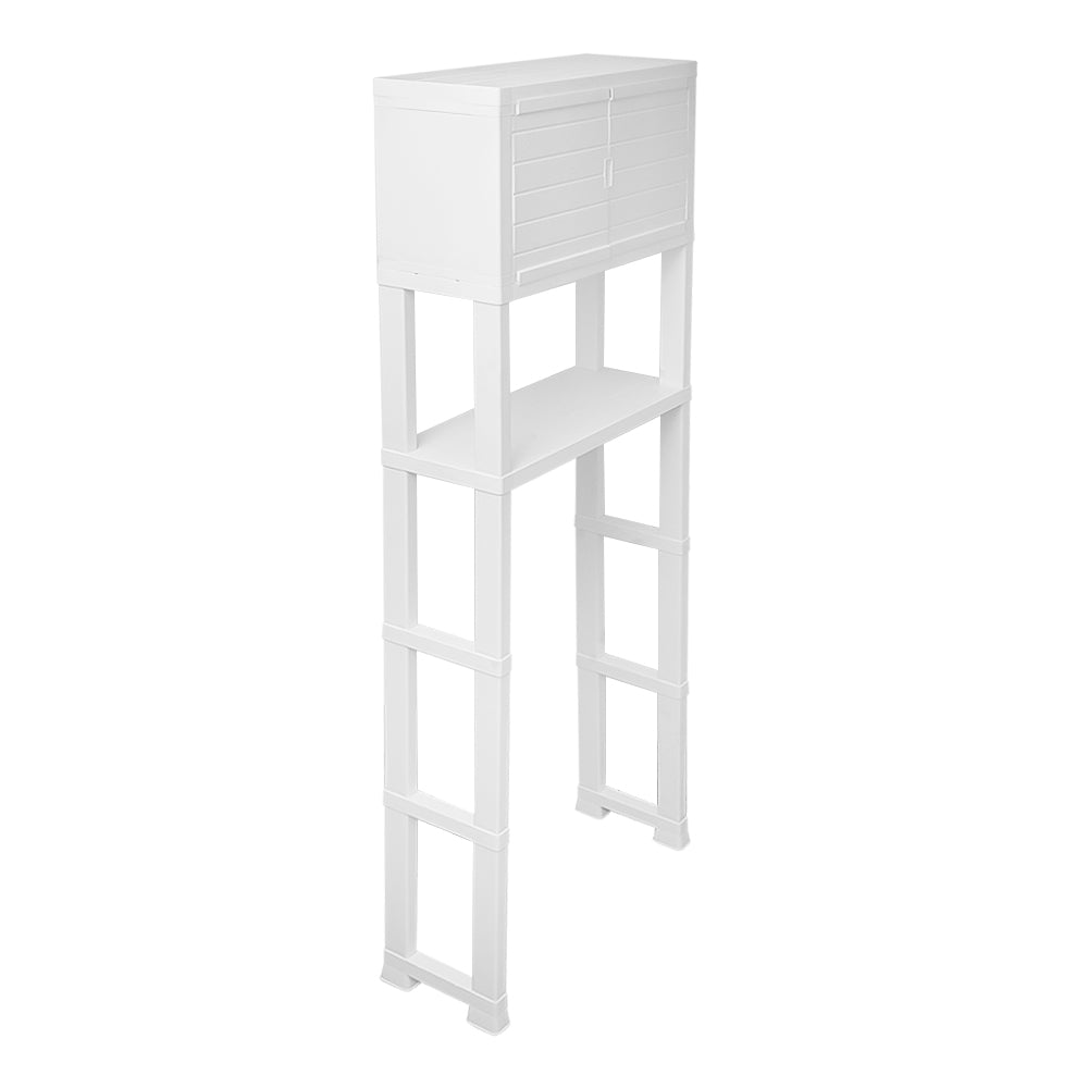 Estante organizador de plástico para baño con puertas 13362 Rimax