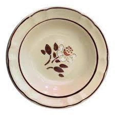 Plato sopero 23 cm de ceramica flor de otono Santa Anita. MO