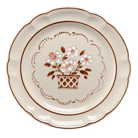 Plato para taza de ceramica flor de otono Santa Anita. MOD. 3168 (24)