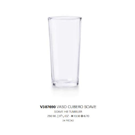 Vaso cubero 290 ml Soave Glassia. Mod. V387690 (24)
