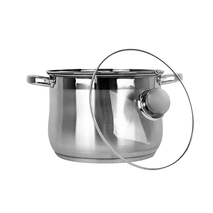 Olla alta de acero inoxidable acabado espejo 5.5 L