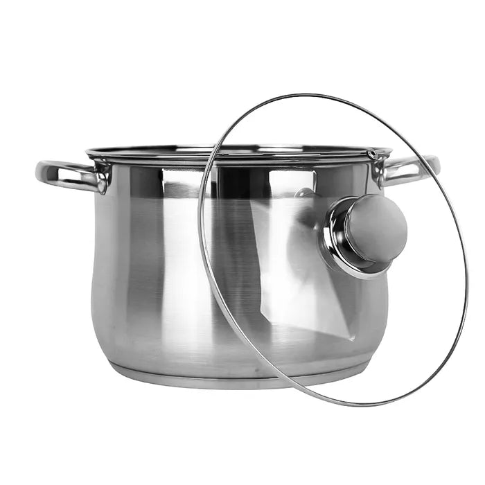 Olla alta de acero inoxidable acabado espejo 7 L