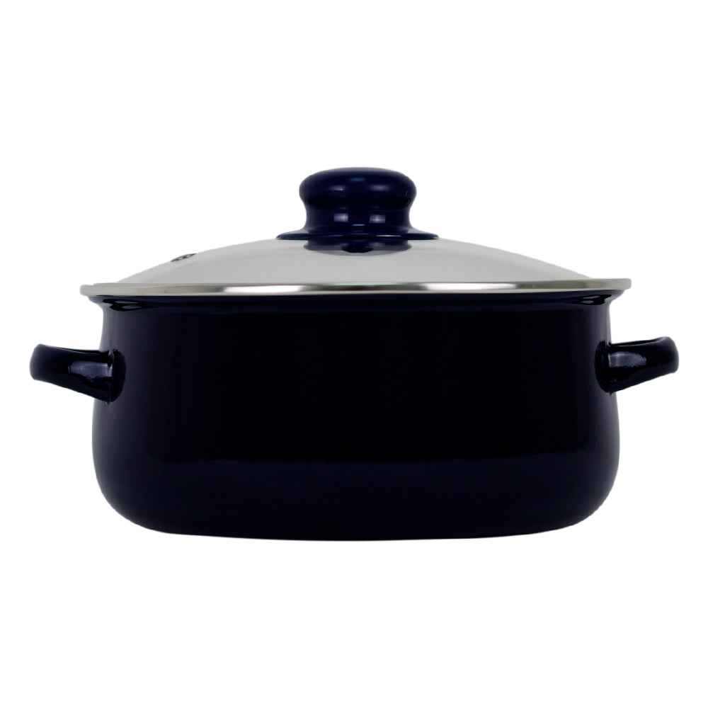 Set de 5 ollas de peltre con tapa KSA