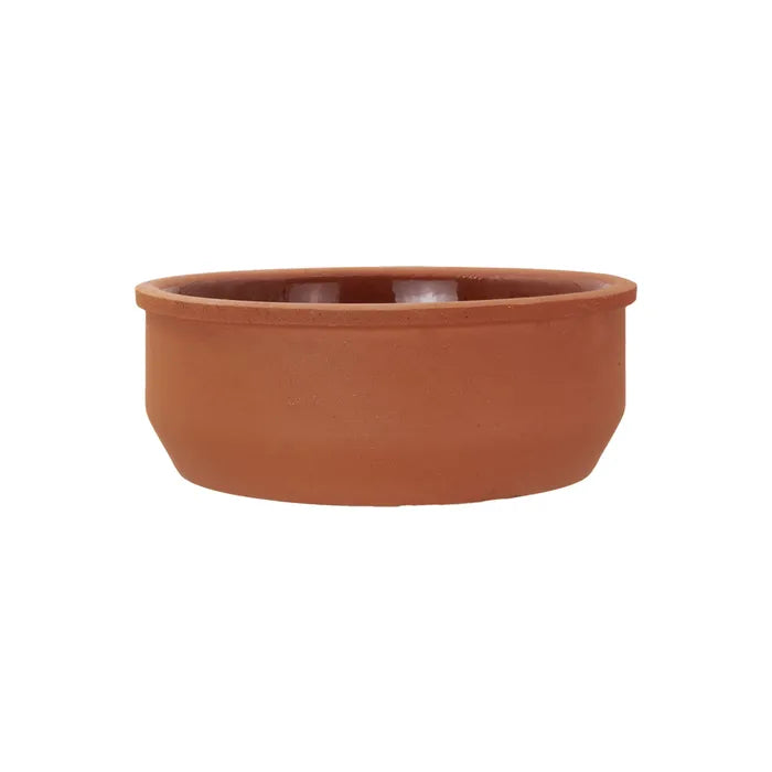 Tazón redondo de barro con esmalte en interior para hornear 12 x 4 cm Viapot