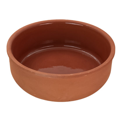 Tazón redondo de barro con esmalte en interior para hornear 14 x 4.9 cm Viapot