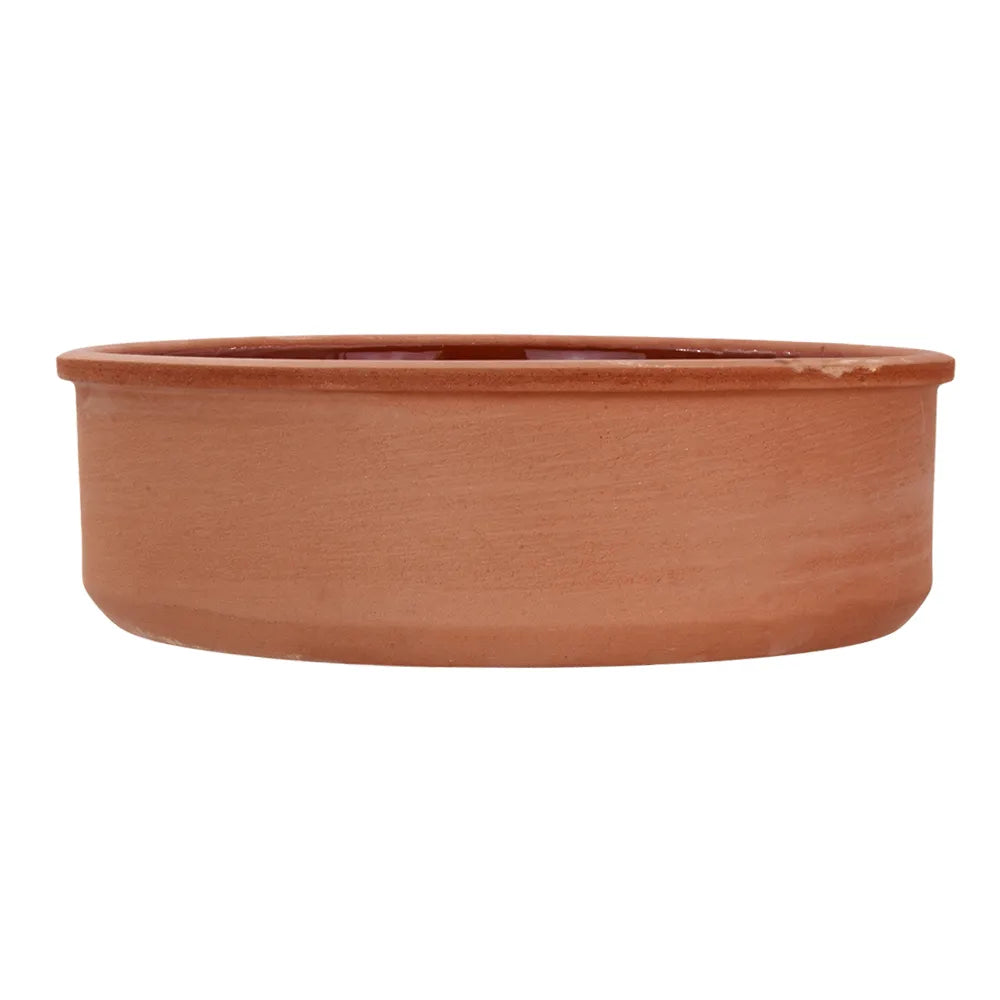 Tazón redondo de barro con esmalte en interior para hornear 19 x 5.9 cm Viapot