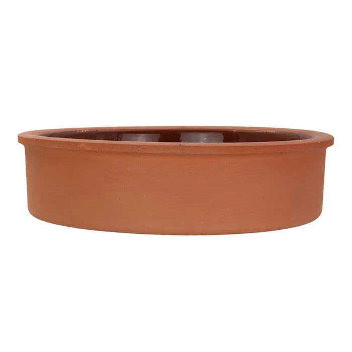 Tazón redondo de barro con esmalte en interior para hornear 23 x 6 cm Viapot