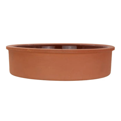 Tazón redondo de barro con esmalte en interior para hornear 23 x 6 cm Viapot