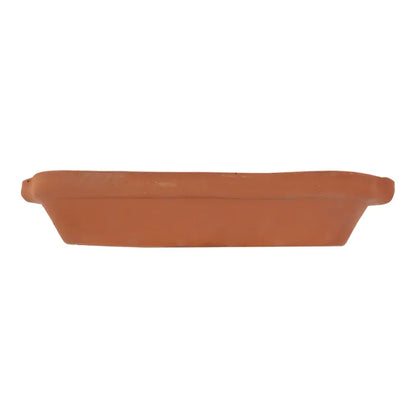 Charola rectangular de barro con esmalte en interior 23 x 13 x 4 cm Viapot