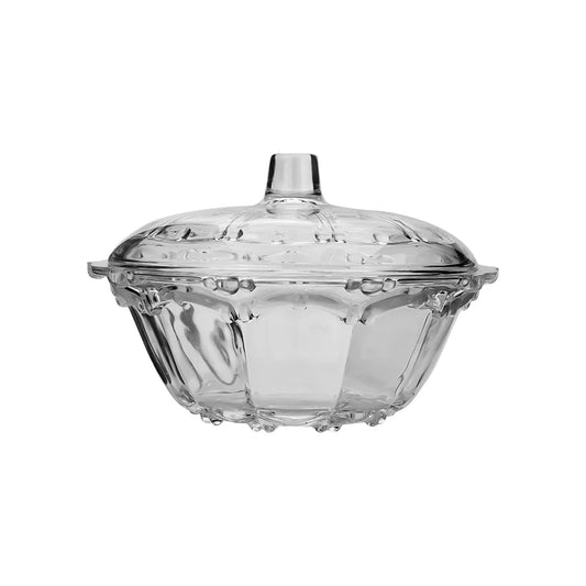 Bombonera de vidrio Pearl Crown HE-113/1-GB Maxim Glassware