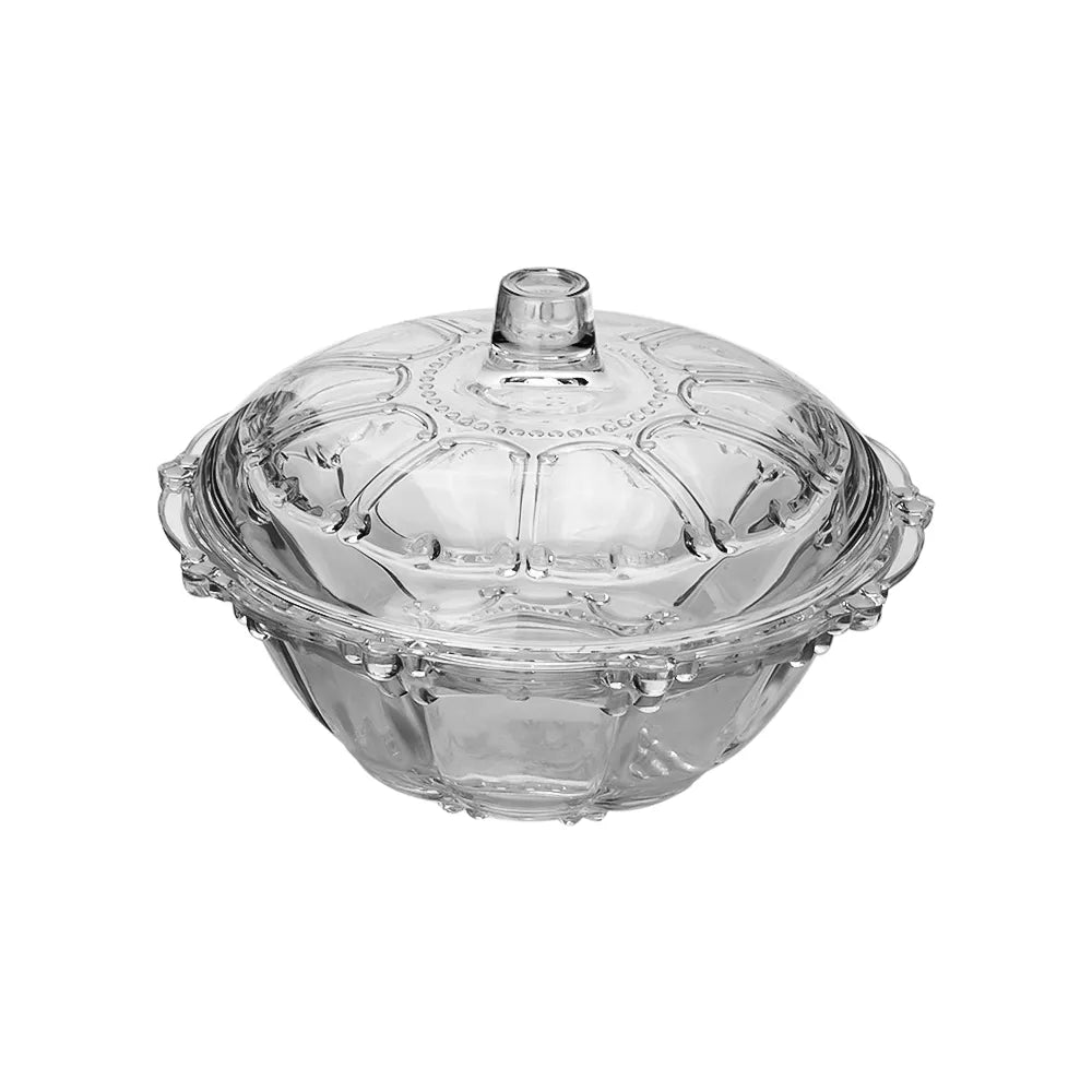 Bombonera de vidrio Pearl Crown HE-113/1-GB Maxim Glassware