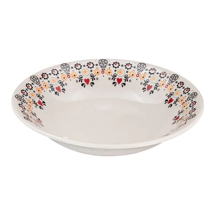 Plato hondo de cerámica calavera corazón 587.3CC Corona