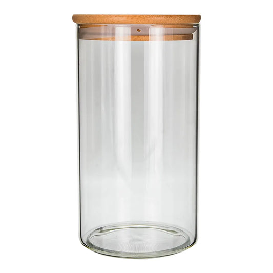 Frasco de vidrio con tapa de bambú 1.2 RG1350 Home Sweet Home